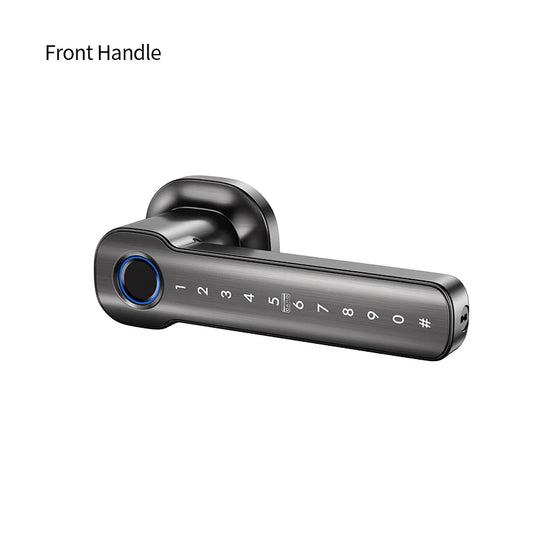 Ttlock Outdoor Waterproof Black Tuya Smart Lock for Aluminum or Steel Door
